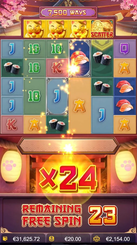 screen shot free spin lucky neko